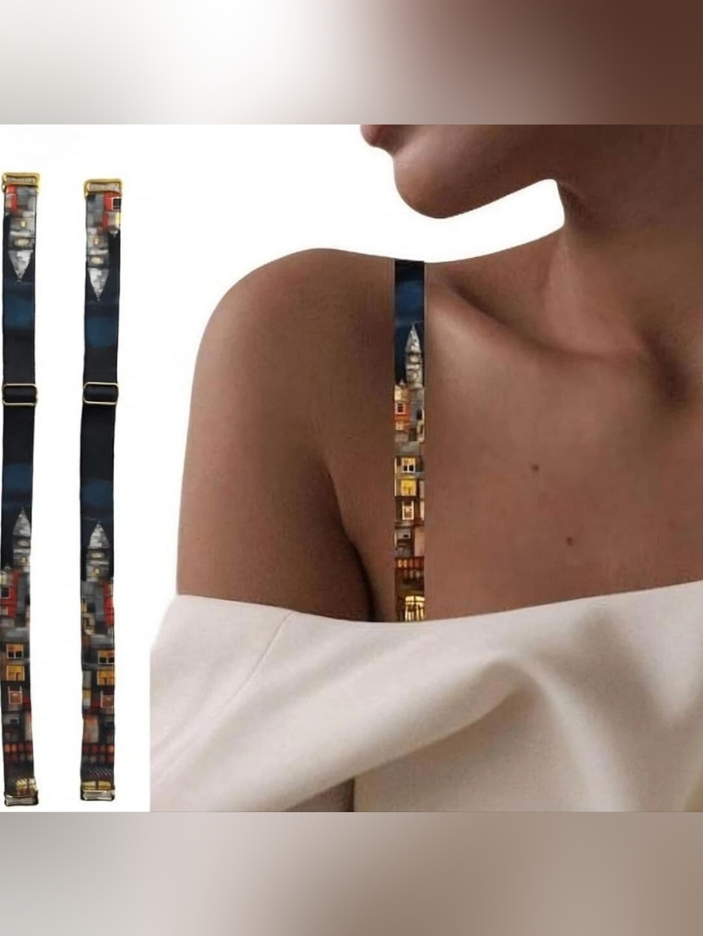 Premium Quality Decorative Bra Straps - 4 Pairs in a Gift Box